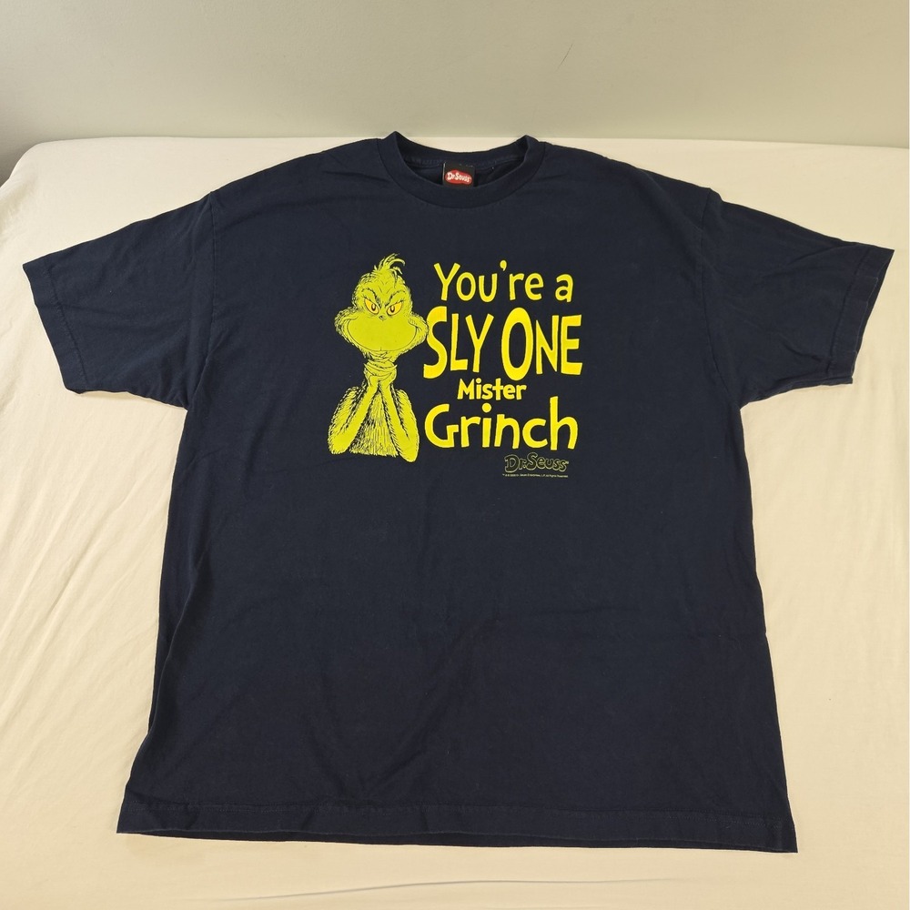 DR. SEUSS Grinch Christmas You're A Sly One Mister Grinch T-Shirt Size XXL 2006